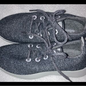 Allbirds Runners WR Heather Gray Merino Wool Lace Up Athletic Sneakers Womens 9